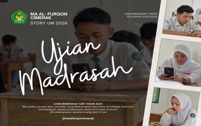 MA Al-Furqon Cimerak Mulai Laksanakan Ujian Madrasah Tahun Ajaran 2025/2026